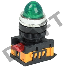 Арматура светосигнальная AL-22 зел. цил. ИЭК BLS20-AL-K06