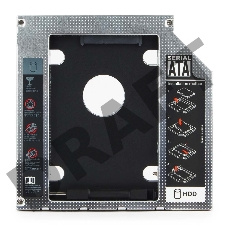 Контейнер для HDD Gembird MF-95-02 Низкопрофильный адаптер для 2.5-дюймового накопителя в отсек 5.25 дюйма, 12 мм