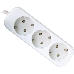 Удлинитель Defender E350 белый 5.0 м, 3 розетки 