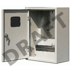 Корпус метал. учетный навес. 400х300х160 1-фазн. 12мод. DEKraft 30401DEK