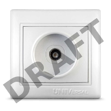 Розетка TV 1-м СП Севиль бел. UNIVersal С0027