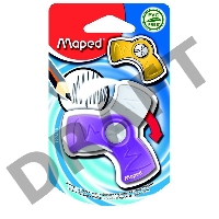 Ластик Maped Spin с цветным поворотным защитным футляром из пластика