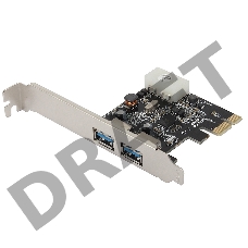 Контроллер Orient VL-3U2PE (PCI-E, 2 USB 3.0, доп разъём питания, VIA VL806) OEM     