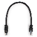 Патч-корд UTP Cablexpert PP6U-0.25M/BK кат.6, 0.25м, литой, многожильный (чёрный)