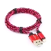 Кабель Gembird  USB 2.0 Cablexpert CC-ApUSB2pe1m, AM/Lightning 8P, 1м, нейлоновая оплетка, алюминиевые разъемы, фиолетовый, пакет