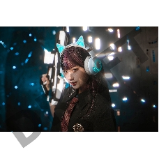 Наушники с микрофоном Edifier G5BT Cat голубое небо/серый