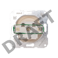 Розетка 1-ая DEA б/з с/у 10А мех. Беж KRANZ (1/10/120)