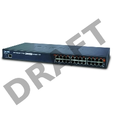 Управляемый хаб  PoE инжекторов POE-1200G , встроенный БП 12-Port 802.3at Managed Gigabit Power over Ethernet Injector Hub (full power - 200W)