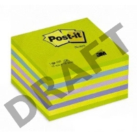 Куб 3M Post-it 2028-NB неоновый зеленый 76*76мм 450л 
