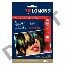 Фотобумага Lomond 1103102 10x15/260г/м2/20л./белый высокоглянцевое для струйной печати