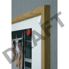 Демонстрационная доска 2X3 TS456 магнитно-маркерная лак 45x60см МДФ рама