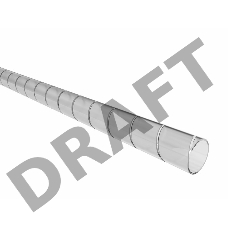 Кабельный спиральный бандаж REXANT, диаметр 15 мм, длина 2 м (SWB-15), прозрачный