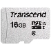 Флеш карта Micro SecureDigital 16Gb Transcend  TS16GUSD300S-A  {MicroSDHC Class 10 UHS-I, SD adapter}
