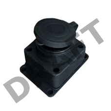 Розетка настенная 16А 250В с заглушкой с заземл. каучук IP44 (еврослот) UNIVersal 602229