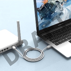 Патч-корд Vention прямой UTP cat.6, RJ45 - 3м. Серый