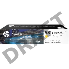 Картридж HP 981Y желтый Original PageWide Crtg