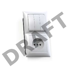 Блок СП БКВР-410 Селена (3-кл. выкл. + розетка) бел. Кунцево 8203