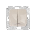 Выключатель DEA 2кл (инд) с/у 10А мех. Беж KRANZ (1/10/120)