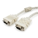 Кабель Gembird/Cablexpert CC-PPVGA-10, Кабель VGA Premium  15M/15M, 3.0м, белый, тройной экран, феррит.кольца 