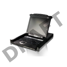 Kvm консоль ATEN SINGLE RAIL 16P PS/2-USB LCDKVMP 17INCH (CL5716MR)