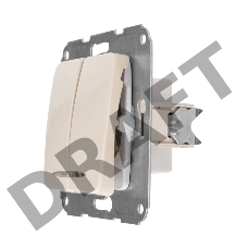 Выключатель DEA 2кл (инд) с/у 10А мех. Беж KRANZ (1/10/120)