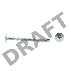 Саморез с прессшайбой ПШС сверло 4,2х50, пакет (400 шт/уп) KRANZ