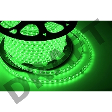 LED лента 220 В, 13х8 мм, IP67, SMD 5050, 60 LED/m, цвет свечения зеленый