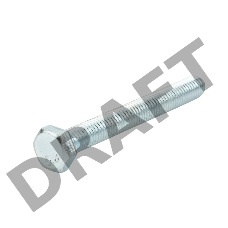 Болт шестигранный KRANZ DIN 933, 8х70,  пакет (2шт.)