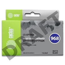 Картридж струйный Cactus CS-EPT968 черный матовый для Epson Stylus Photo R2880 (13ml)