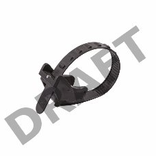 Подвес для крепления кабеля к тросу 160 х 12 мм, черный (упак. 100 шт)  REXANT