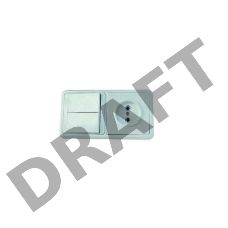 Блок БКВР-038 Бэлла (2-кл. выкл. + розетка) Кунцево 5827