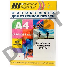 Бумага Hi-Black A21061 Фотобумага глянцевая односторонняя (Hi-image paper) A4, 170 г/м, 100 л. (H170-A4-100)   
