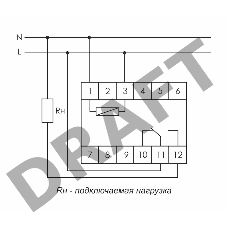 Реле времени PCR-513 (задержка вкл. 230В 8А 1перекл. IP20 монтаж на DIN-рейке) F&F EA02.001.003