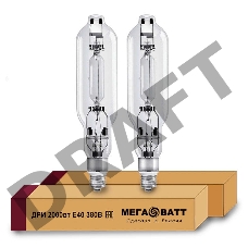 Лампа газоразрядная металлогалогенная ДРИ 2000 380/4000К E40 (12) МЕГАВАТТ 03123