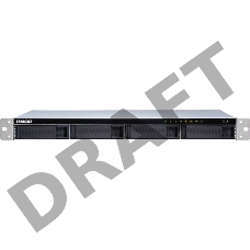 Сетевое хранилище без дисков channel QNAP TS-431XeU-8G NAS 4 HDD trays, 10 GbE SFP+, rackmount, 1 PSU. ARM 4-core Cortex-A15 Annapurna Labs AL-314 1,7 GHz, 8 GB. W/o rail kit RAIL-B02