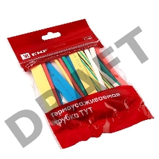 Термоусаживаемая трубка EKF tut-n-6 ТУТ 6/3 набор:7 цветов по 3шт. 100мм. EKF PROxima