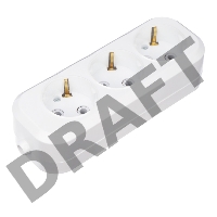 Колодка 3 гнезда с заземлением REXANT