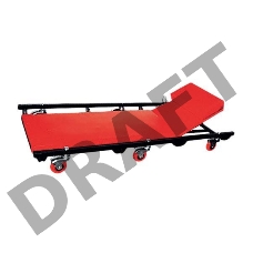 Лежак MATRIX 567455  лежак ремонтный на 6-ти колесах 1030 х 440 х 120мм поднимающийся подголовник