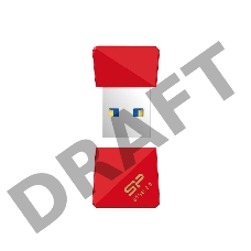 Флеш Диск Silicon Power 8Gb Jewel J08 SP008GBUF3J08V1R USB3.0 красный
