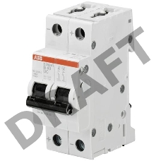 Выключатель автоматический 2-полюсной S202M K2UC