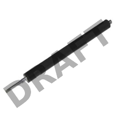 Вал резиновый (нижний) HP 5200 (Hi-black)