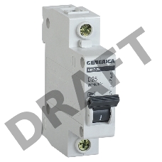 Выключатель автоматический модульный 1п С ВА47-29 25А 4.5кА GENERICA ИЭК MVA25-1-025-C