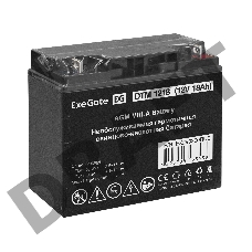 Батарея ExeGate DTM 1218 (12V 18Ah, клеммы F3 (болт М5 с гайкой))