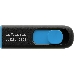 Флеш Диск 128GB ADATA UV128, USB 3.0, черный/синий