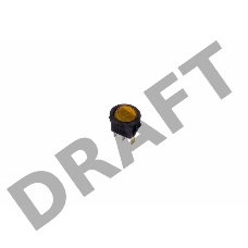 Выключатель клавишный круглый 250V 3А (3с) ON-OFF желтый  с подсветкой  Micro  REXANT