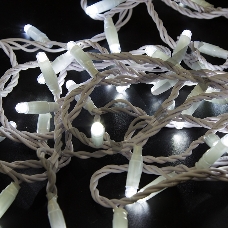 Гирлянда Нить 10м, постоянное свечение, белый ПВХ, 24В, цвет: Белый