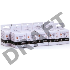 Лампа светодиодная Gauss Elementary MR16 5.5Вт цок.:GU5.3 спот 220B 3000K св.свеч.бел.теп. (упак.:10шт) (13516)