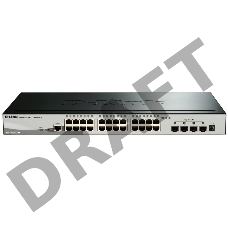 Сетевое оборудование D-Link DGS-1510-28X/A1A Управляемый стекируемый коммутатор SmartPro с 24 портами 10/100/1000Base-T и 4 портами 10GBase-X SFP+