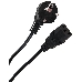 Кабель компьютер-розетка Aopen 1.8метра 220V (EURO) VDE 3G*0,5mm2 QUST ACE021-1.8M