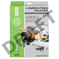 Пленка для ламинирования Cactus 80мкм A4 (25шт) глянцевая 216x303мм CS-LPGA48025